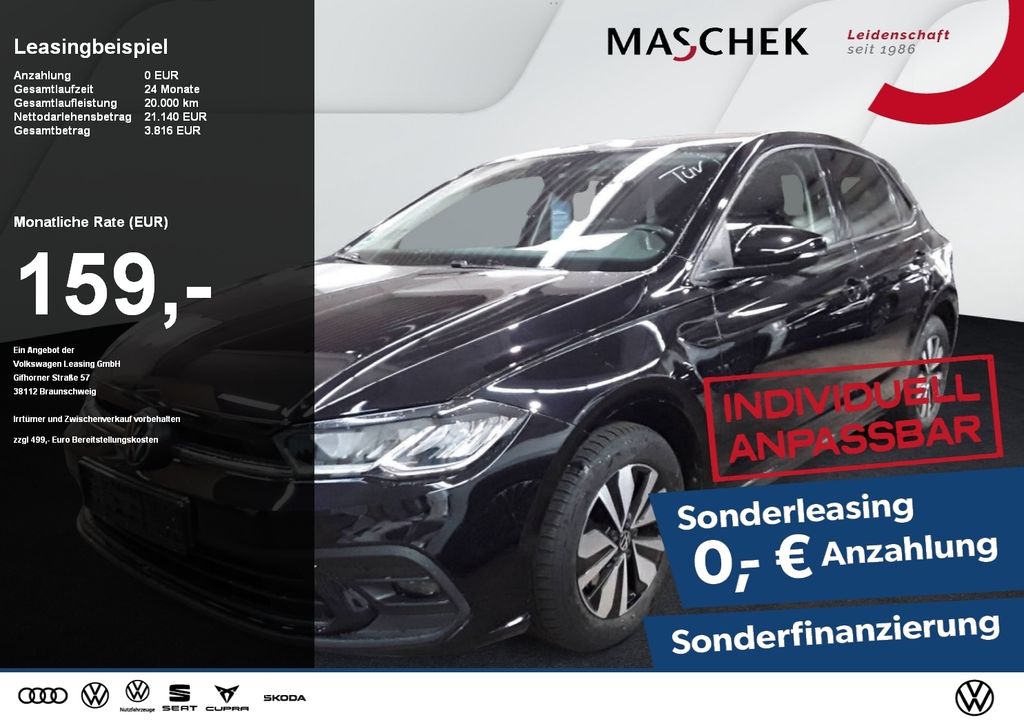 Volkswagen Polo Goal 1.0 TSI Sonderleasing AHK RearView AHK