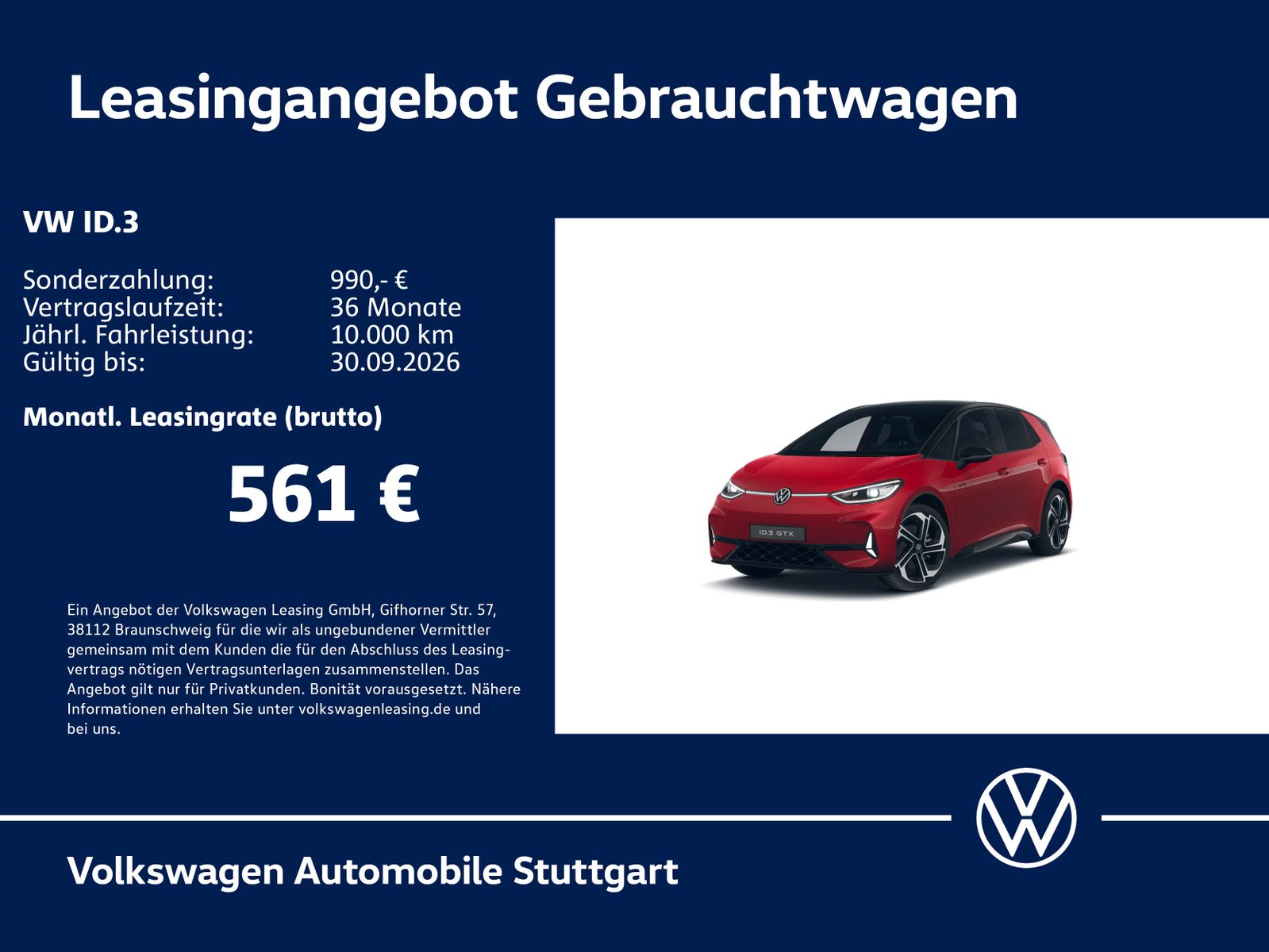 Volkswagen ID.3 GTX Navi Kamera Pano AHK Stdhzg LED ACC SHZ foto 1