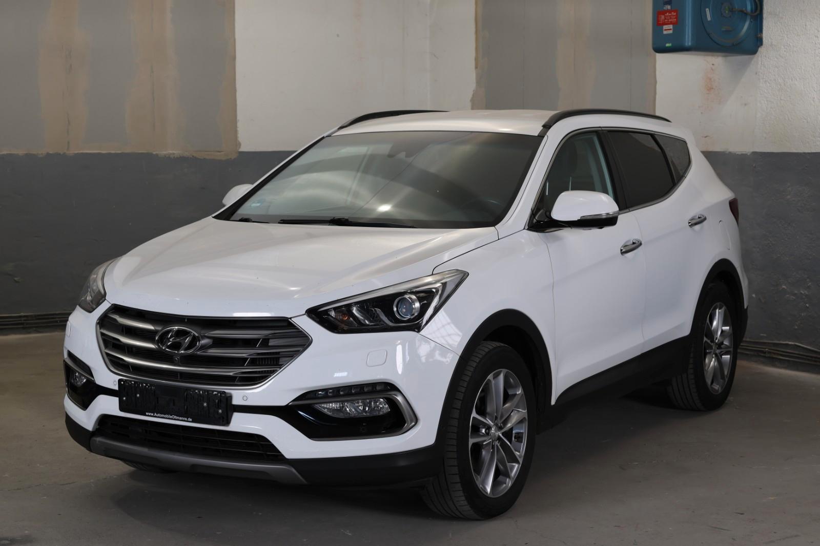 Hyundai Santa Fe blue Premium 4WD Service neu