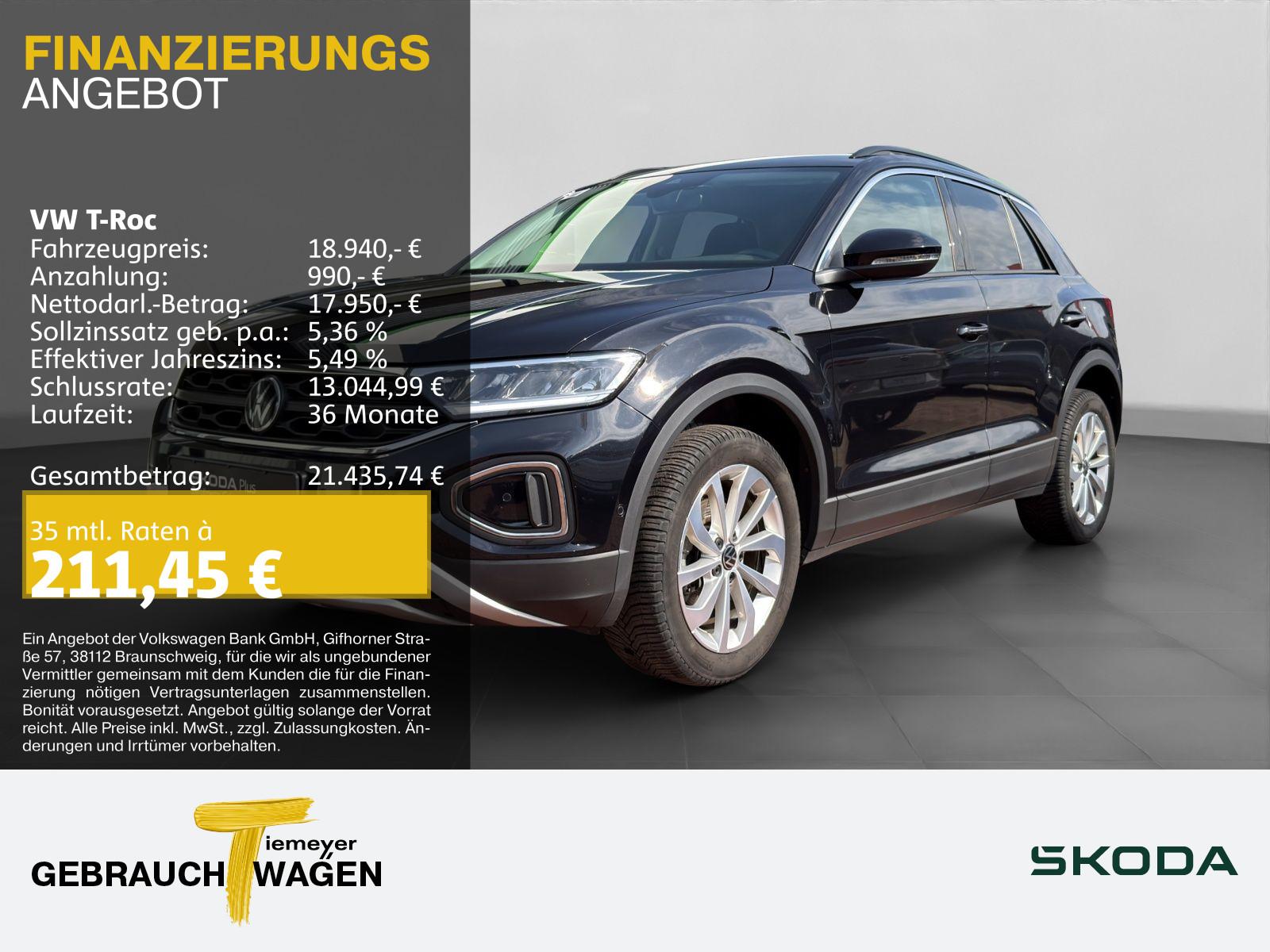 Volkswagen T-Roc 1.0 TSI LIFE NAVI LED SITZHZ VIRTUAL