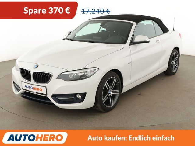 BMW 218i Sport Line *NAVI*TEMPO*PDC*SHZ*ALU*KLIMA*