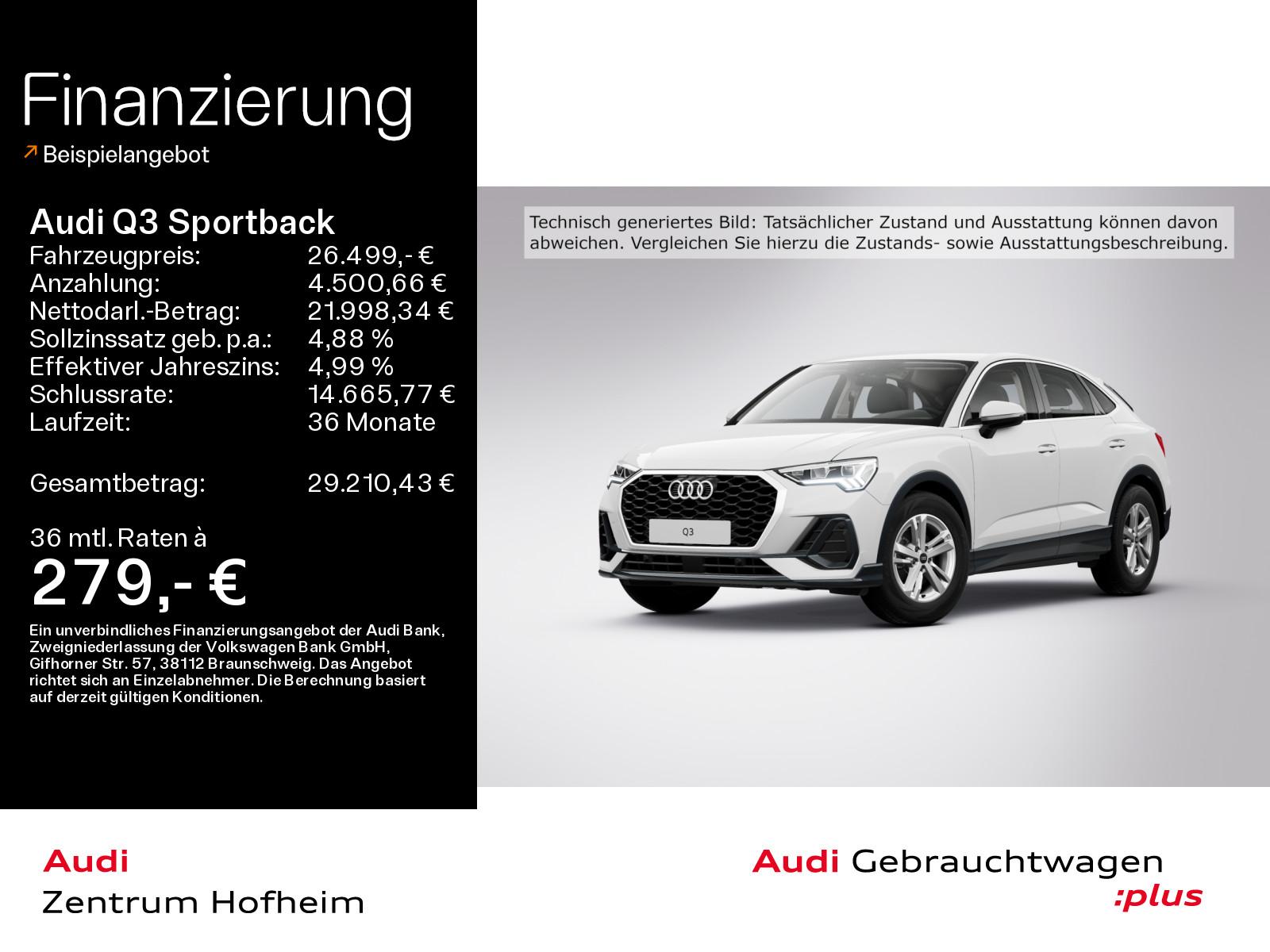 Audi Q3 Sportback 35 TDI*NAVI*LED*AHK*KAM*Virtual*SHZ