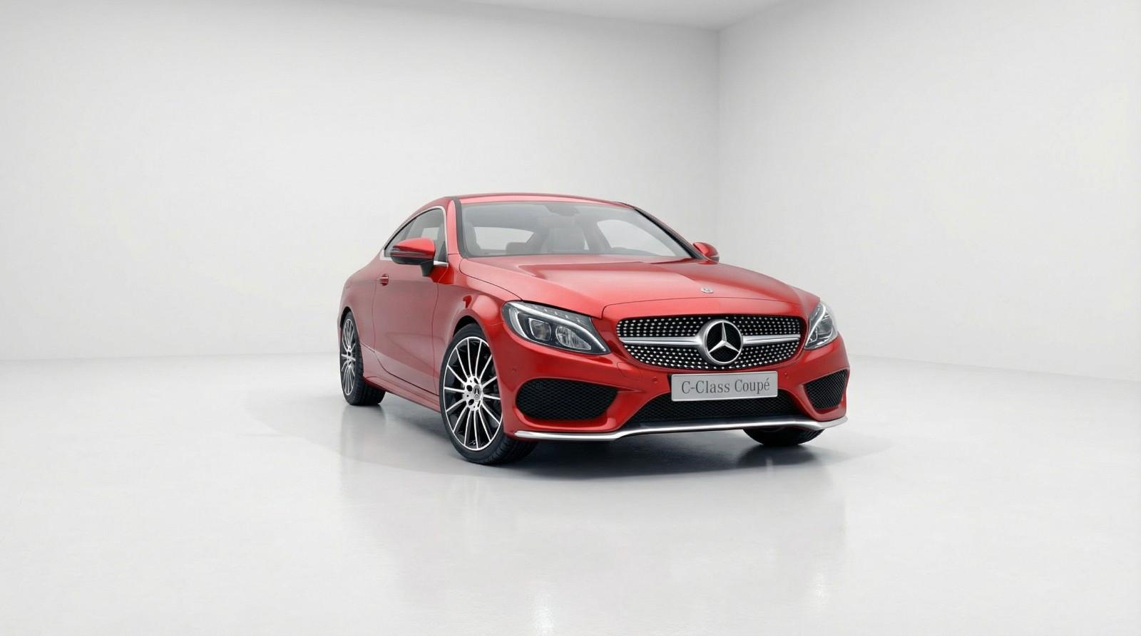 Mercedes-Benz C 220 d Coupe AMG Line LED NAVI LEDER 19"ALU SHZ