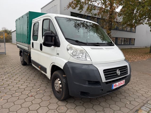 Fiat Ducato 130Multijet-Pritsche+Plane-7Sitze-AHK-TÜV