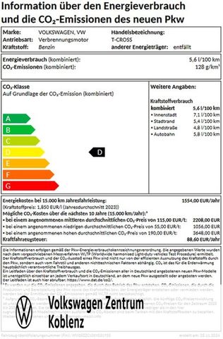 Volkswagen T-Cross 1.0 l TSI  Goal