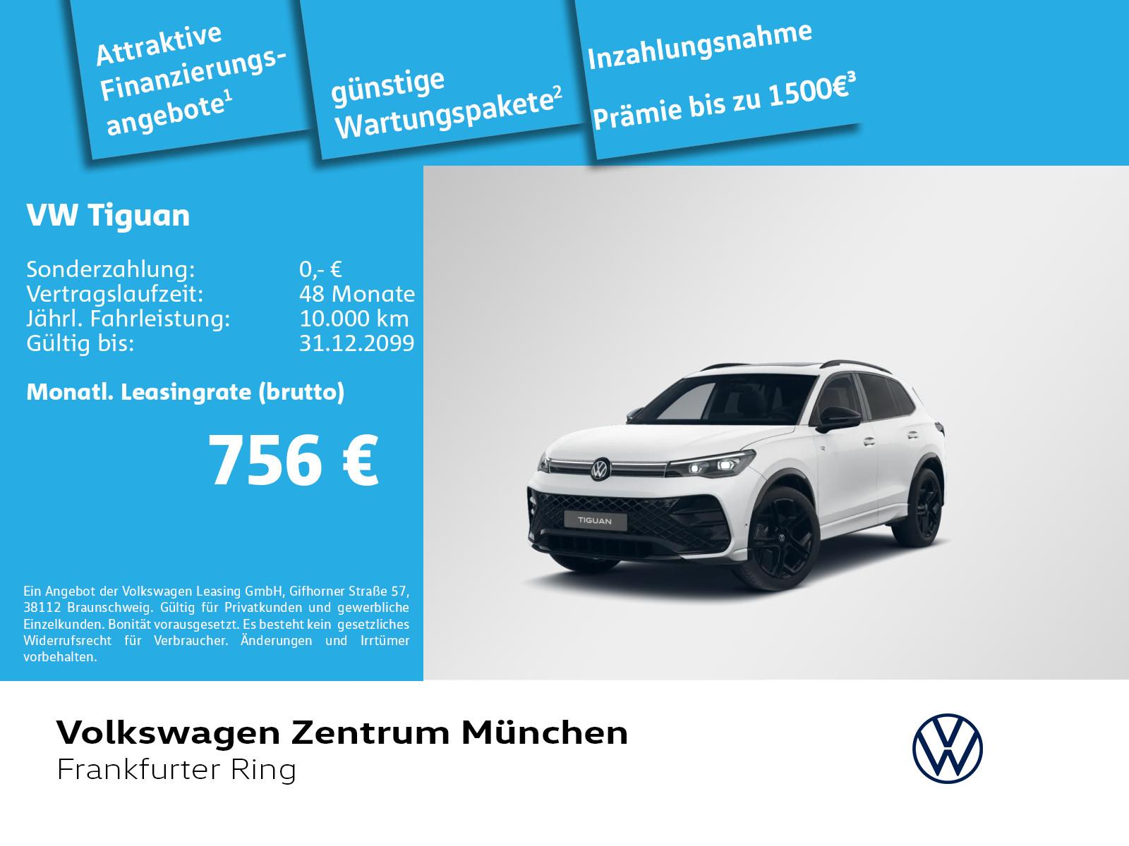 Volkswagen Tiguan 2.0 TSI 4MOT R-Line BlackStyle AHK Leder