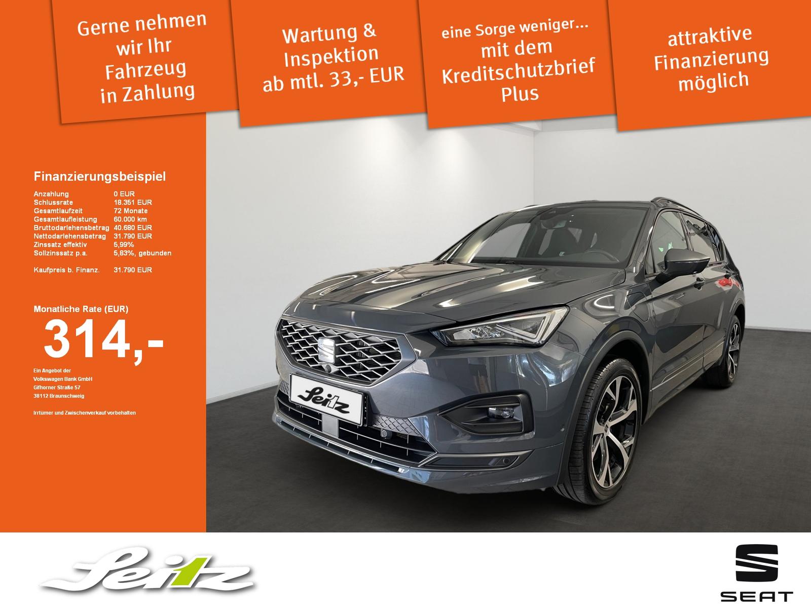 Seat Tarraco 1.4 TSI e-Hybrid FR *AHK*PANO*KAMERA*
