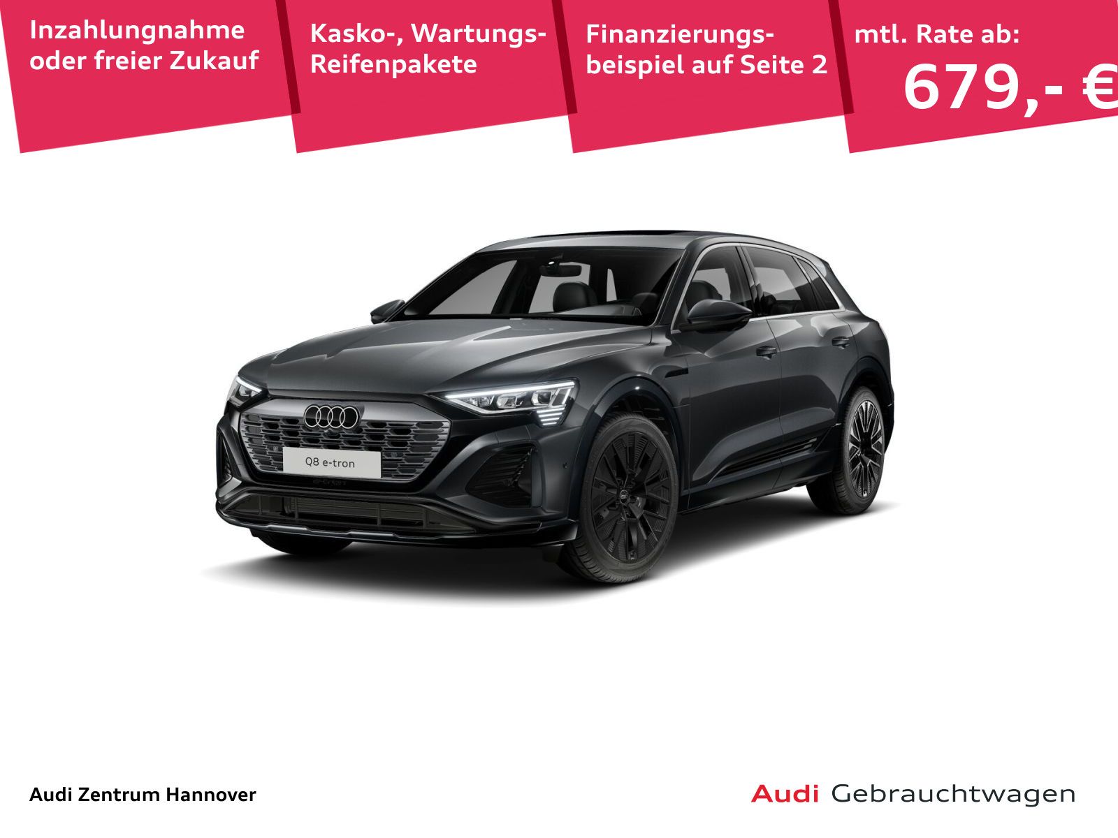 Audi Q8 S line e-tron 50 quattro virtual Pano Sport F