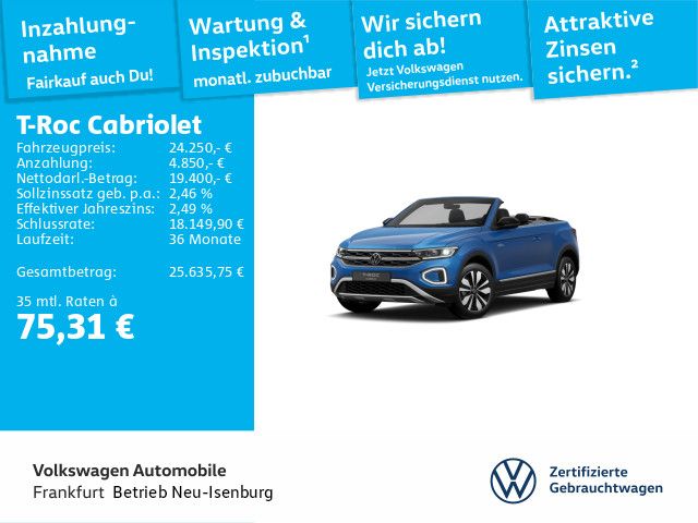 Volkswagen T-Roc Cabriolet GOAL 1.0 TSI 6-Gang NAVI LED APP