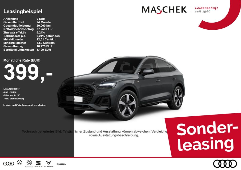 Audi Q5 Sportback S line 40 TDI Q 2x S line AHK Black