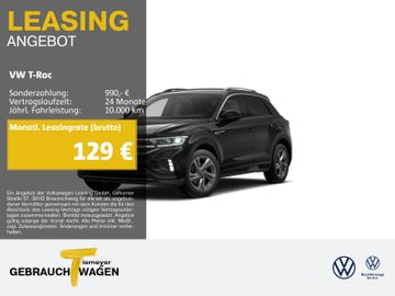 Volkswagen Leasingangebot: Volkswagen T-Roc 1.0 TSI R-LINE NAVI LED MASSAGE APP-CON