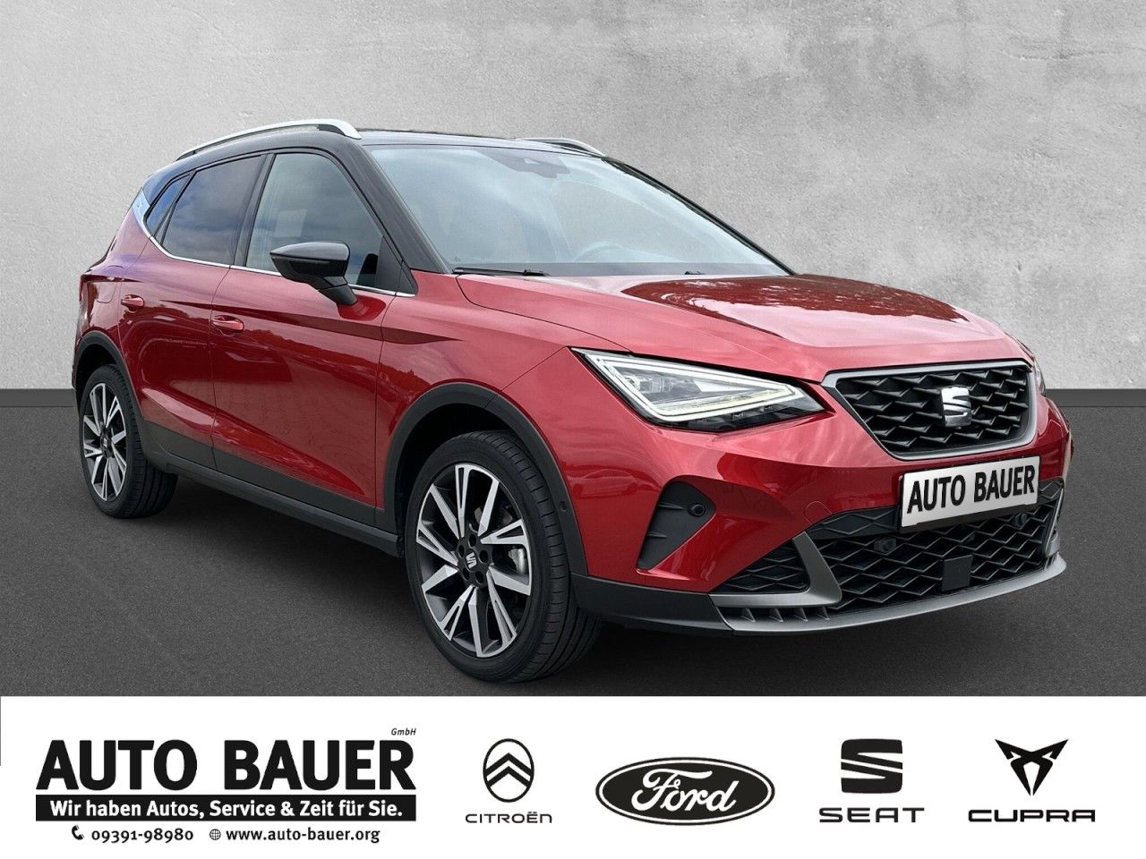 Fahrzeugabbildung SEAT Arona FR 1.5TSI 150PS DSG-AHK*Kessy*18Zoll - mit KI generiert/bearbeitet
