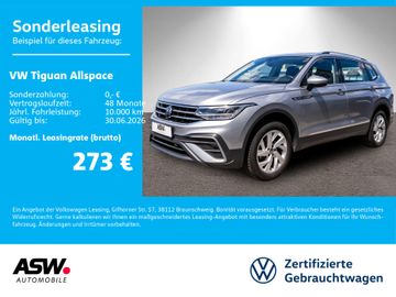 Volkswagen Leasingangebot: Volkswagen Tiguan Allspace Life 1.5TSI DSG NAVI AHK 7Sitzer
