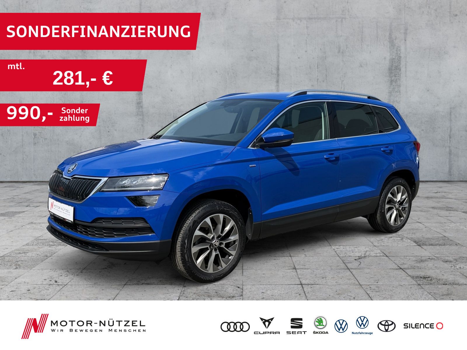 Skoda Karoq 1.0 TSI CLEVER 5JG+LED+APP+2xSHZ+GRA+DAB