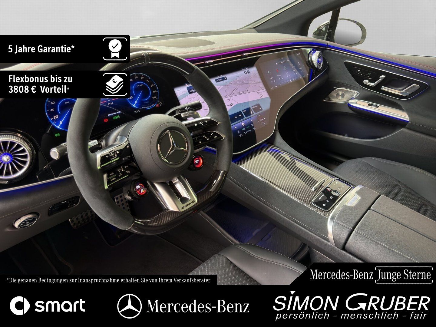 Fahrzeugabbildung Mercedes-Benz EQE 43 4M AMG Hyper Pano HUD Massage Md2025