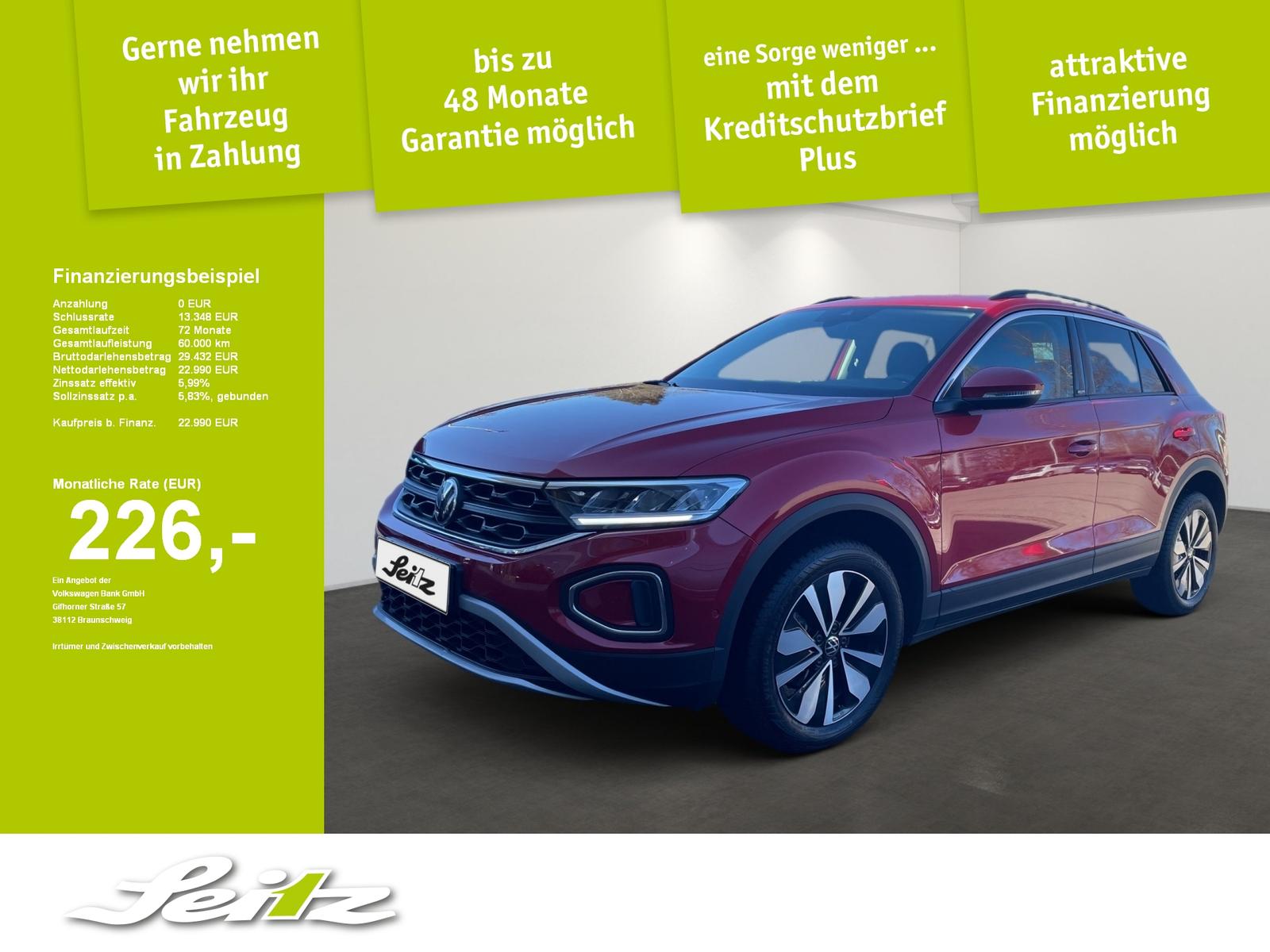 Volkswagen T-Roc 1.0 TSI Move *LED*KAMERA*NAVI*SITZH*