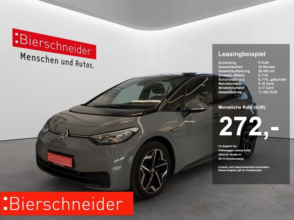 Volkswagen ID.3 Pro 62 kWh LED NAVI ACC PDC KAMERA SHZ KEYL