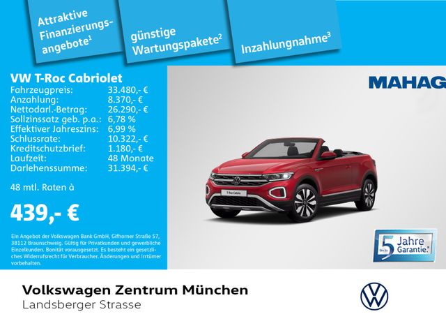 Volkswagen T-Roc Cabriolet 1.5 TSI MOVE AHK Navi LED+ DSG