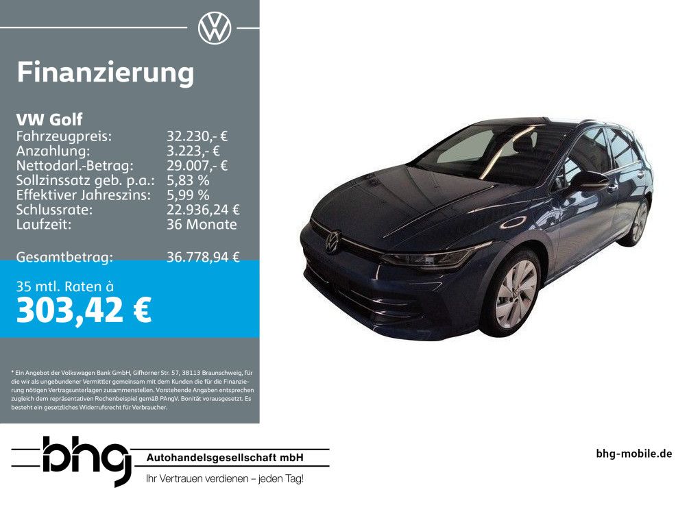 Volkswagen Golf 1.5 eHybrid DSG ENERGY #AHK #KAMERA #ANSCHL