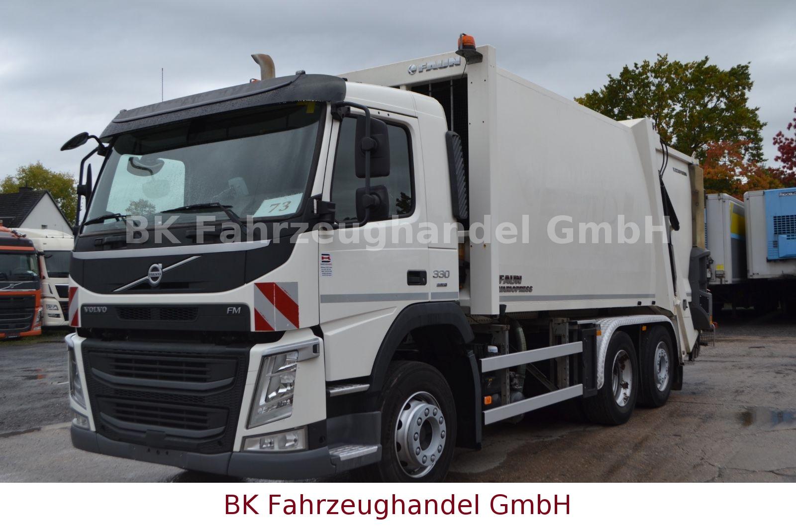 Volvo FM 330 6x2, Müllwagen, Faun, Hecklader