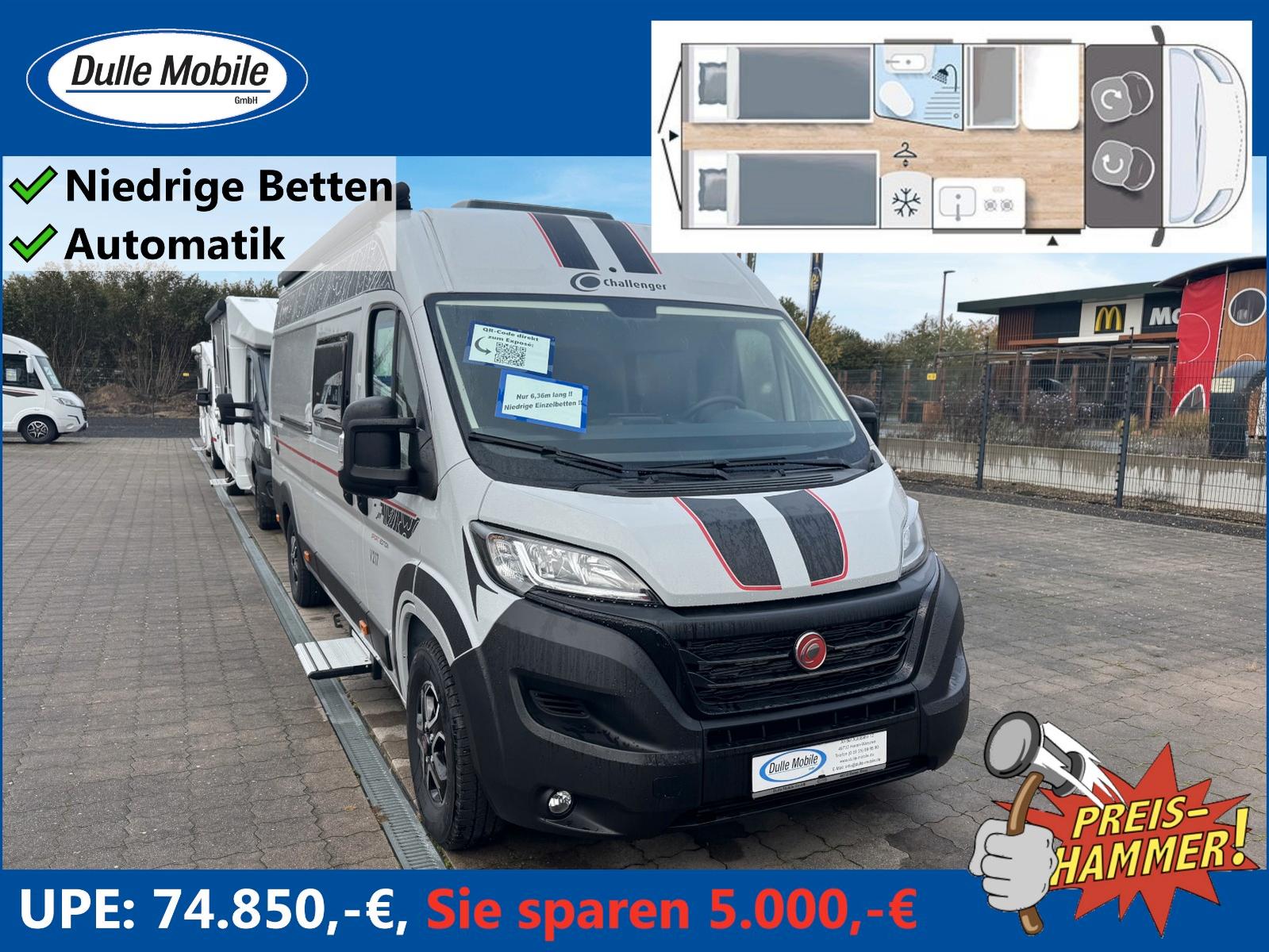 Challenger V 217 Sport Automatik *NIEDRIGE EINZELBETTEN*