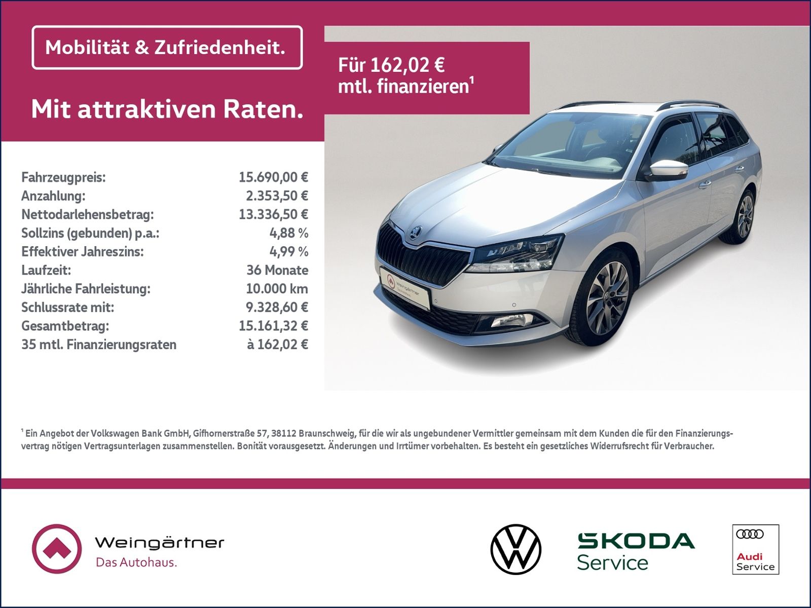 Fabia Combi 1.0 TSI Best of, Navi, LED, Sitzhzg