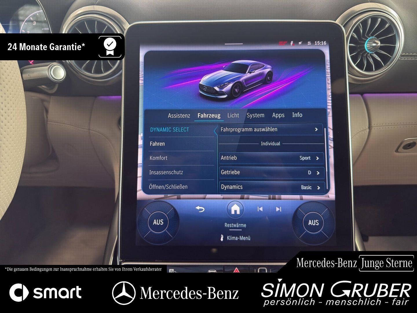 Fahrzeugabbildung Mercedes-Benz GT 63 4M+ AMG Manufaktur Leder/Lack Lift Burm3D