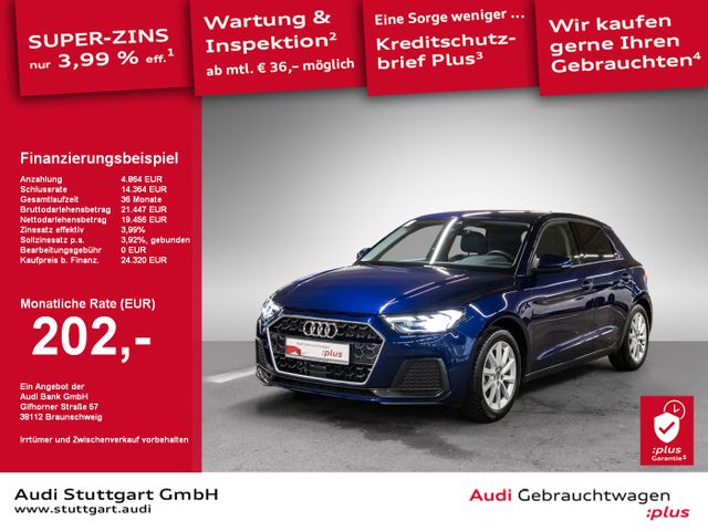 Audi A1 Sportback Advanced 25 TFSI Audi phone box GRA