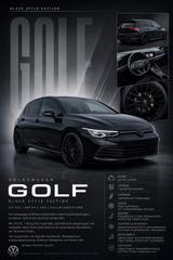 Volkswagen Golf VIII 2.0 TDI! BLACK STYLE! 19'' ZOLL! VOLL! - Volkswagen Golf mit Diesel-Antrieb: 2.1