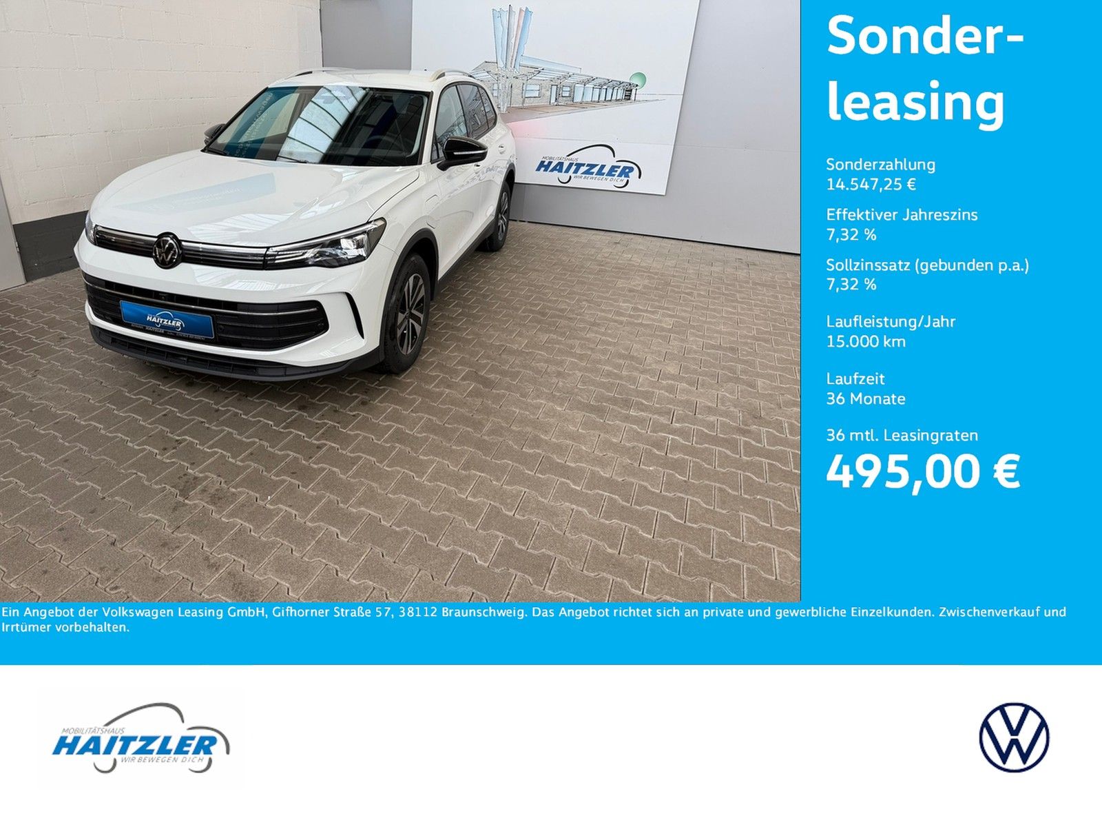 Fahrzeugabbildung Volkswagen Tiguan Energy 1,5 l eHybrid 6-Gang DSG +AHK+Navi