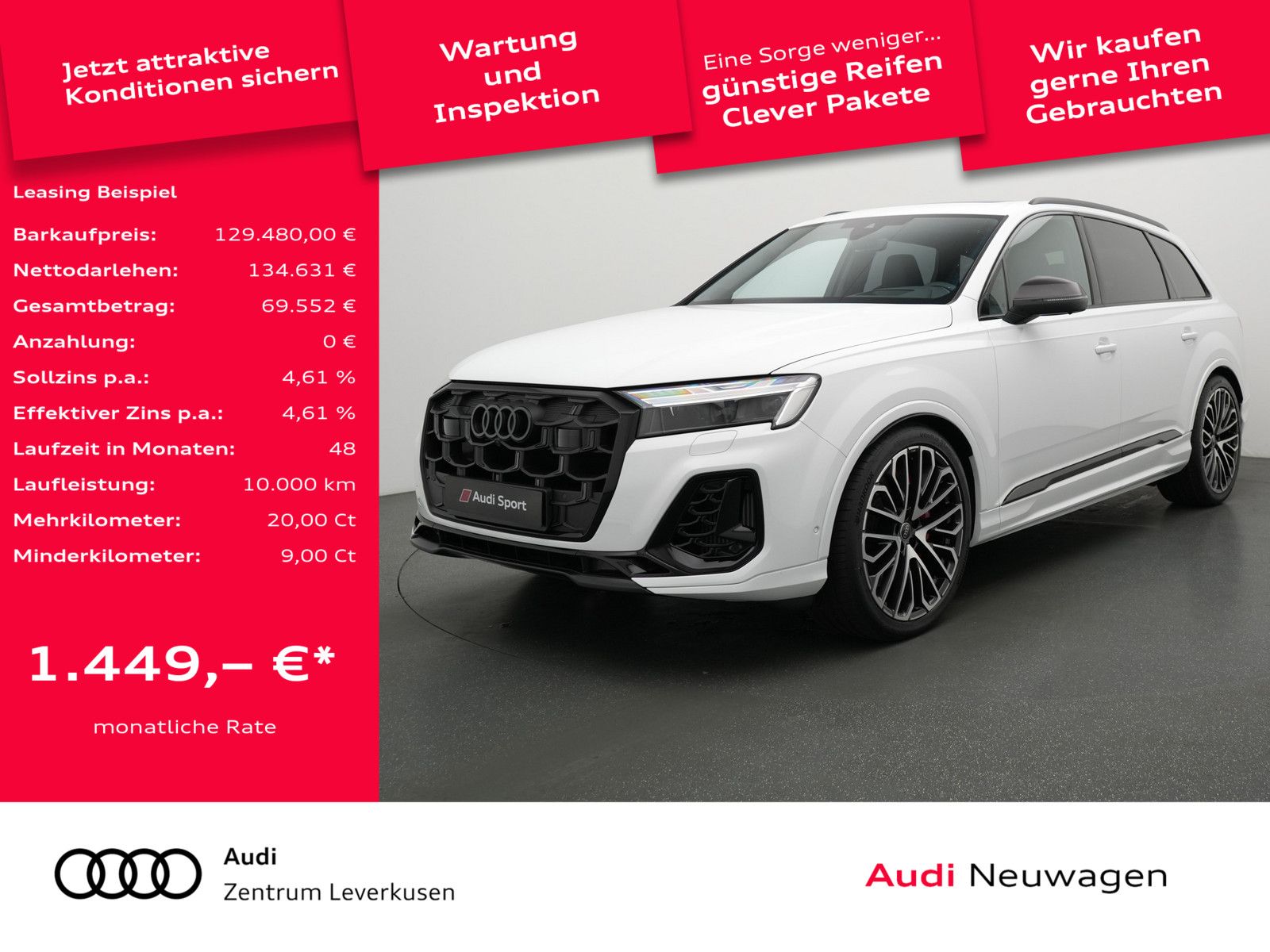 Audi SQ7 B&O STANDHZ CARBON AHK LASER KAM360° PANO