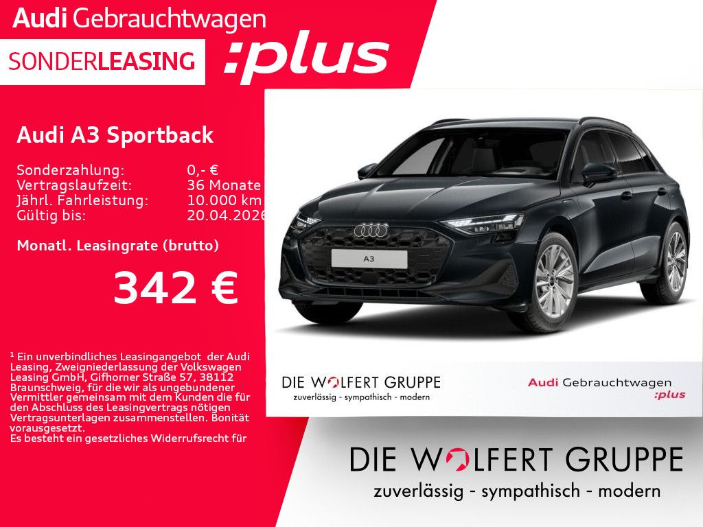 Audi A3 Sportback 40 TFSIe S tronic *0,5%*ACC*RFK*HUD