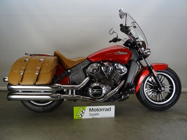 Indian Scout ABS 1.HD 14'KM Windschild  Ledertaschen