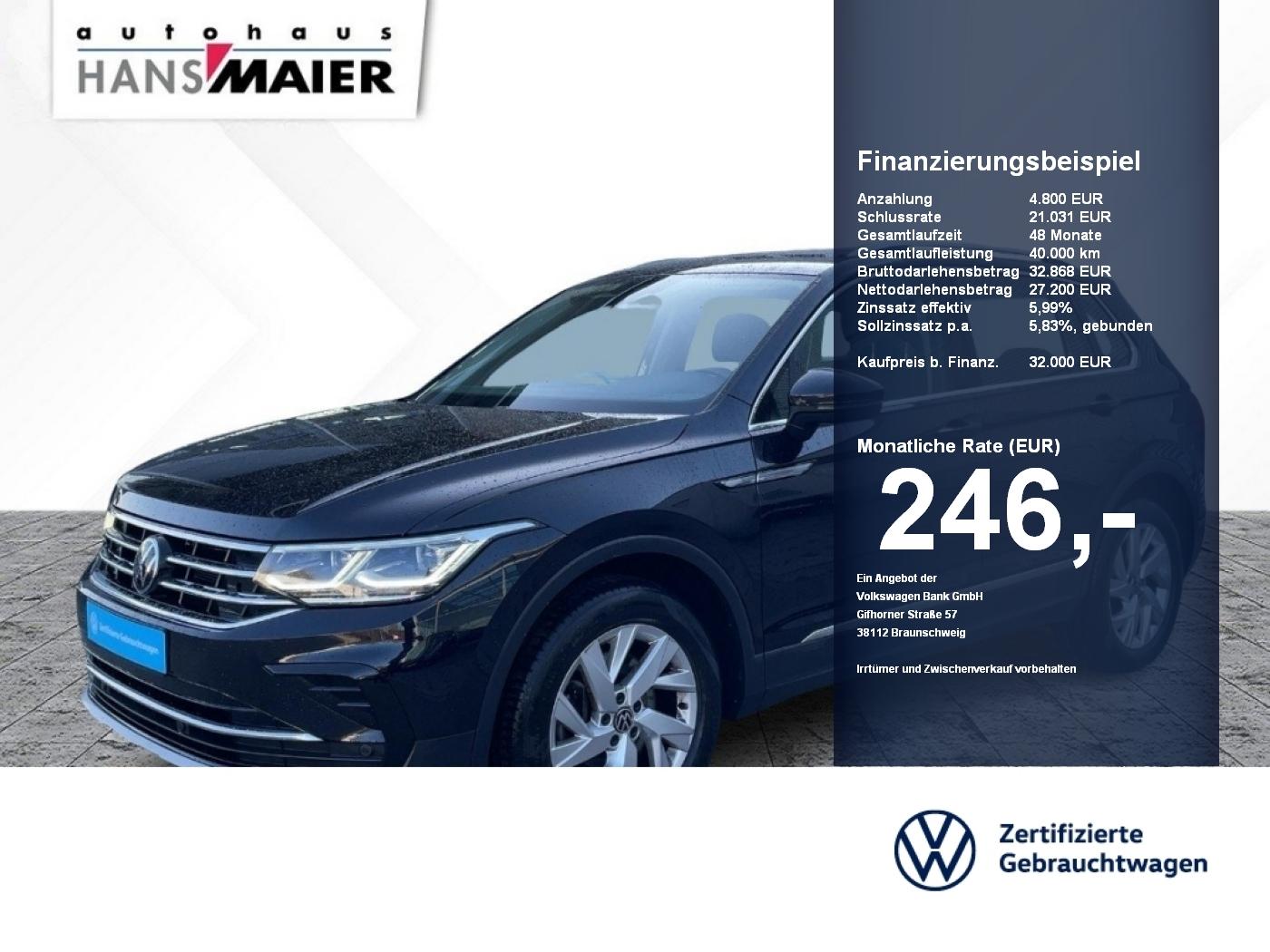 Volkswagen Tiguan Elegance 4Mot. DSG AHK Navi 8fach LED ACC