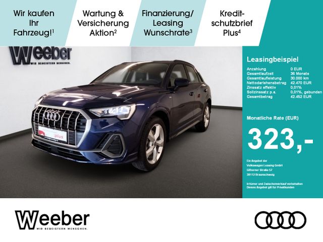 Audi Q3 40 TDI quattro S line AHK Navi LED Leder LM