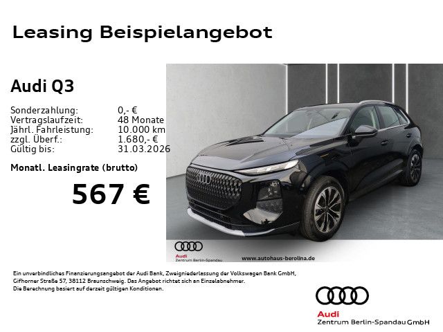 Vorschaubild: AUDI Q3 TFSI S tronic *ACC*PARKASSIST+*R-CAM*SHZ* (Fahrzeug-Nr. ABHW41)