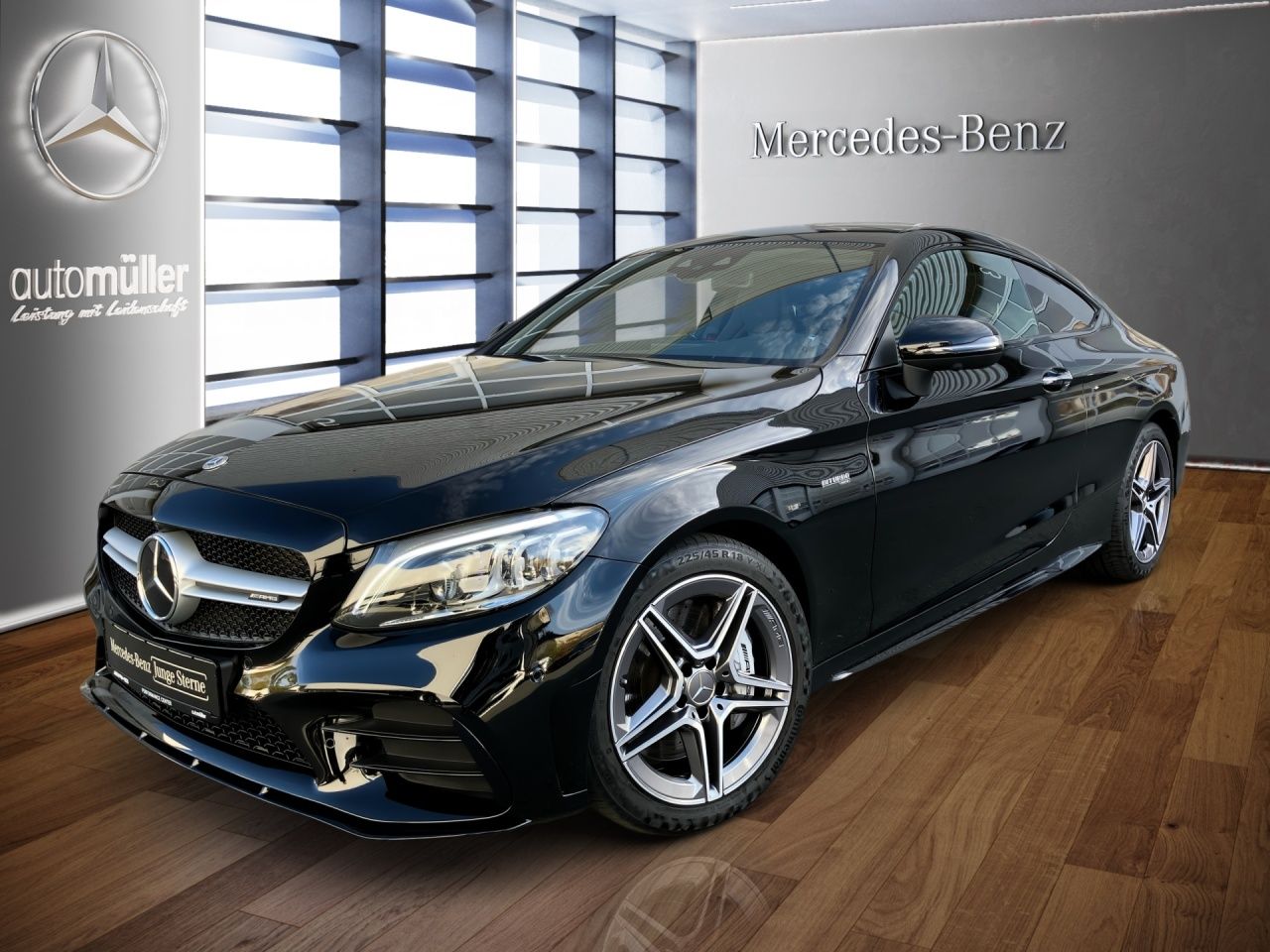 Fahrzeugabbildung Mercedes-Benz AMG C 43 4M Coupé PANO+DIS+BUR+360+PERF.SI+NIGHT