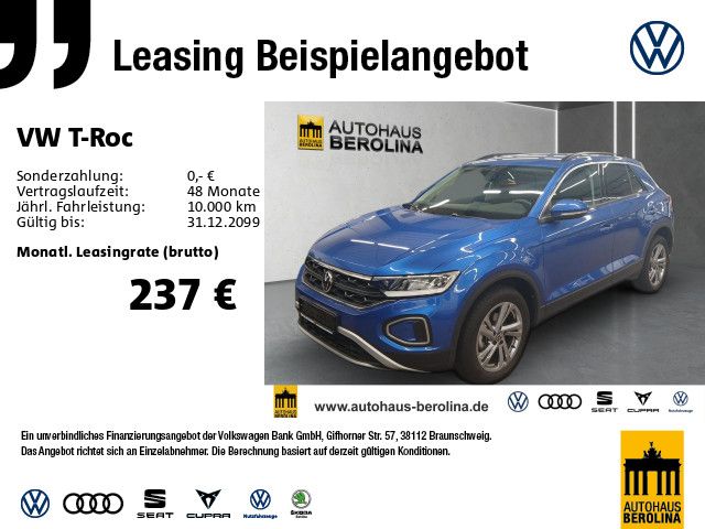 Volkswagen T-Roc 1.0 TSI Life *ACC*R-CAM*SHZ*App-Connect*