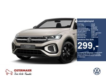 Volkswagen Leasingangebot: Volkswagen T-Roc Cabriolet R-Line 1.5 TSI OPF DSG 19''Alu.N