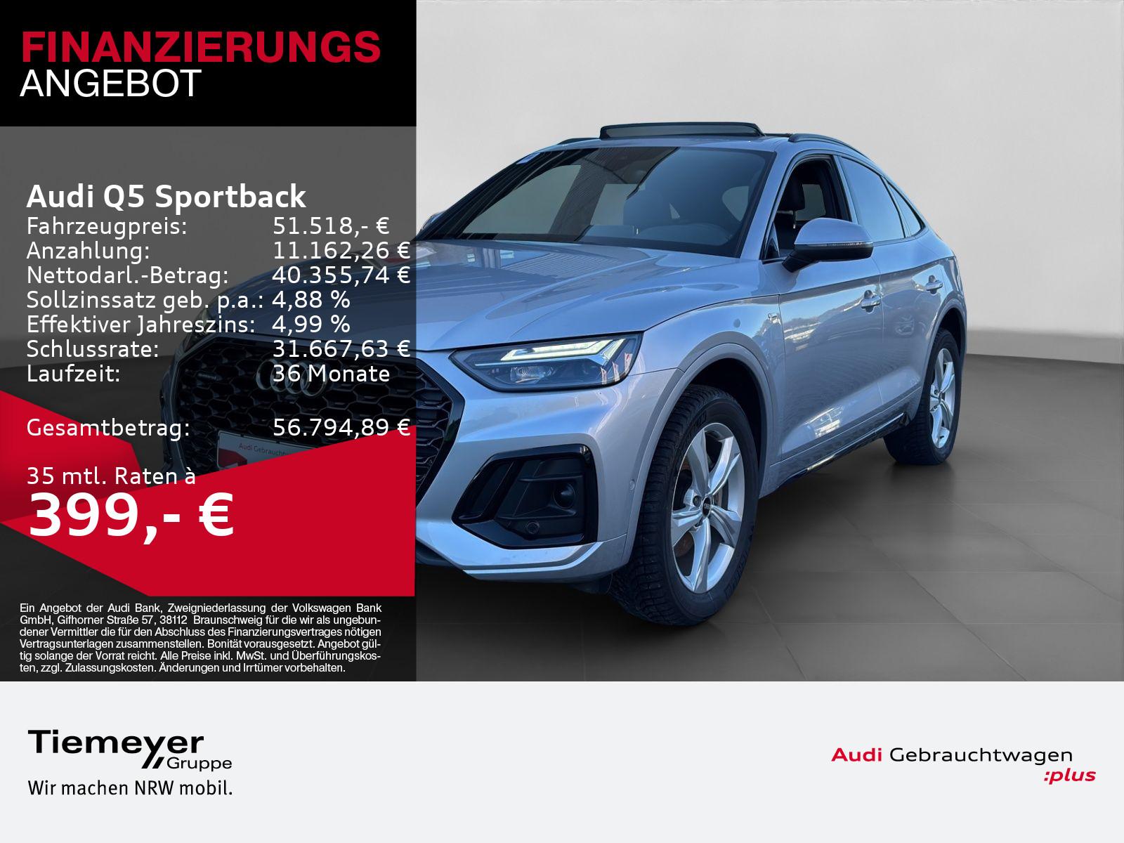 Audi Q5 Sportback 40 TFSI Q S LINE LM19 PANO AHK MEMO