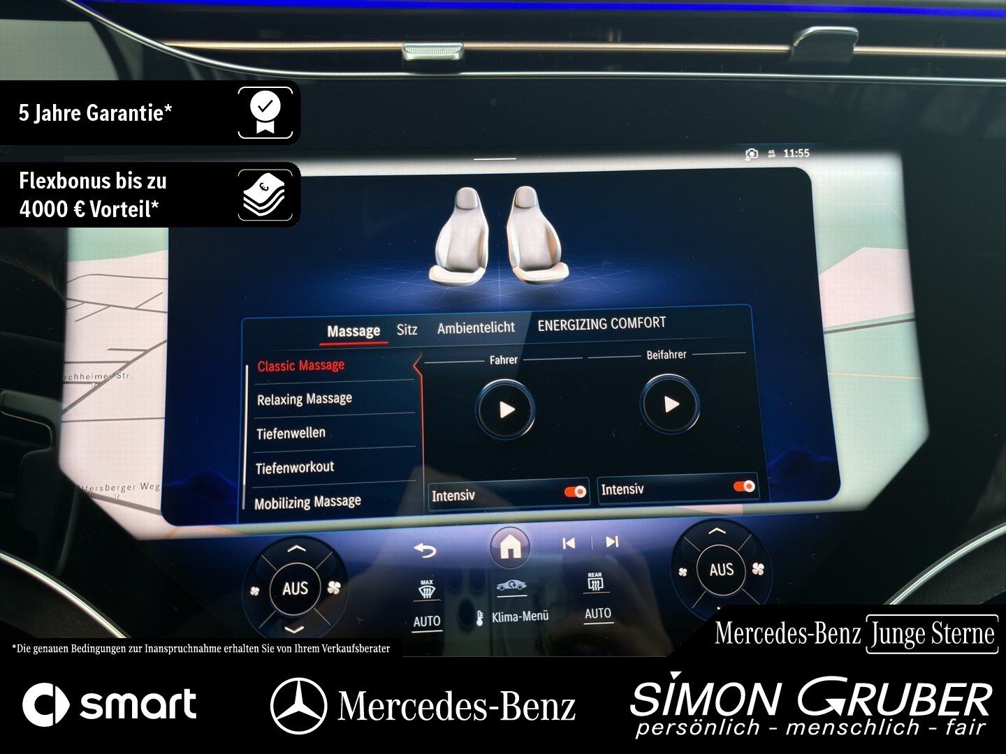 Fahrzeugabbildung Mercedes-Benz EQE 43 4M AMG Pano Hyper Airmatic Digi HAL HUD