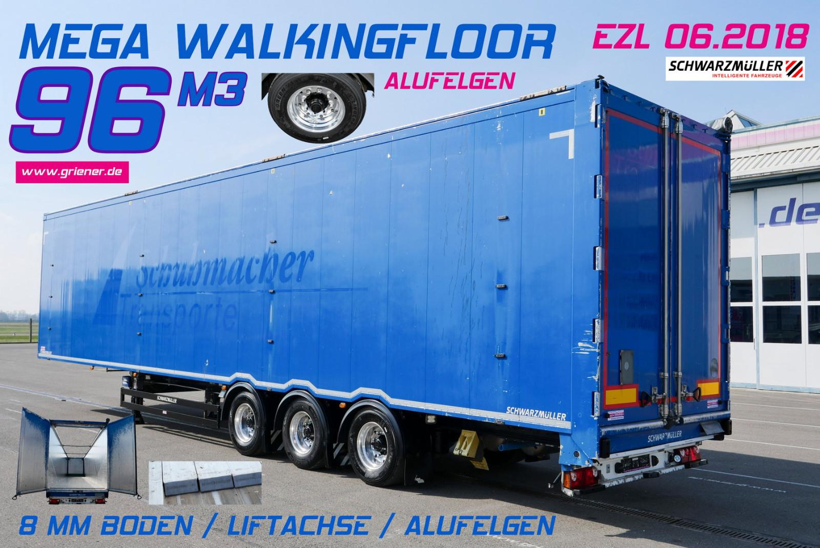 Schwarzmüller MEGA 96 m3/3-achs /BPW /ALU / LIFT / 08 mm boden