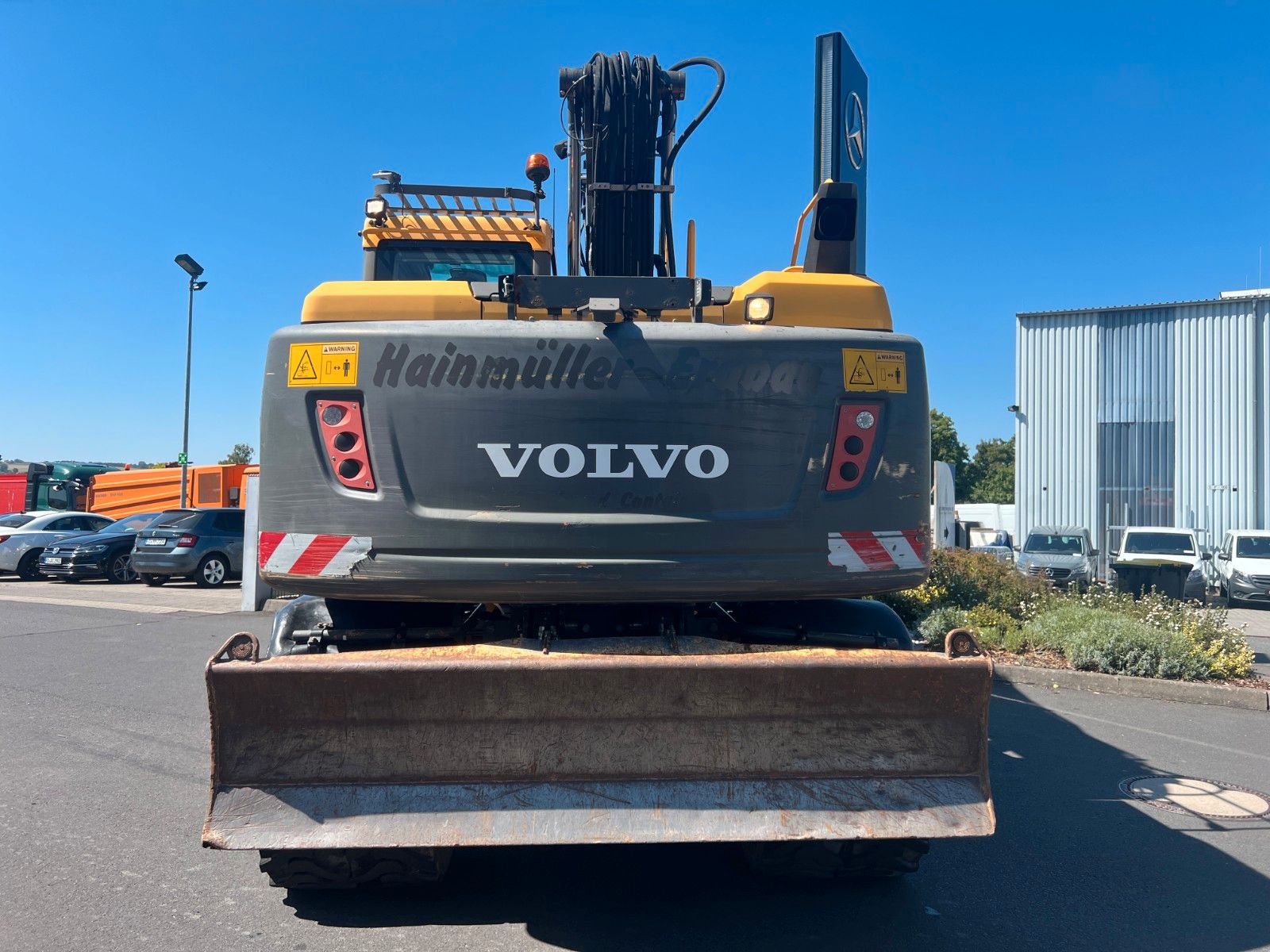 Fahrzeugabbildung Volvo EW160D / 2014 / 1xTieflöffel / Forstschutzgitter