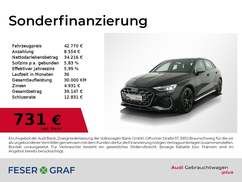 AUDI S3 Sportback 2.0 TFSI Matrix/ACC/Sitzheizung/18"
