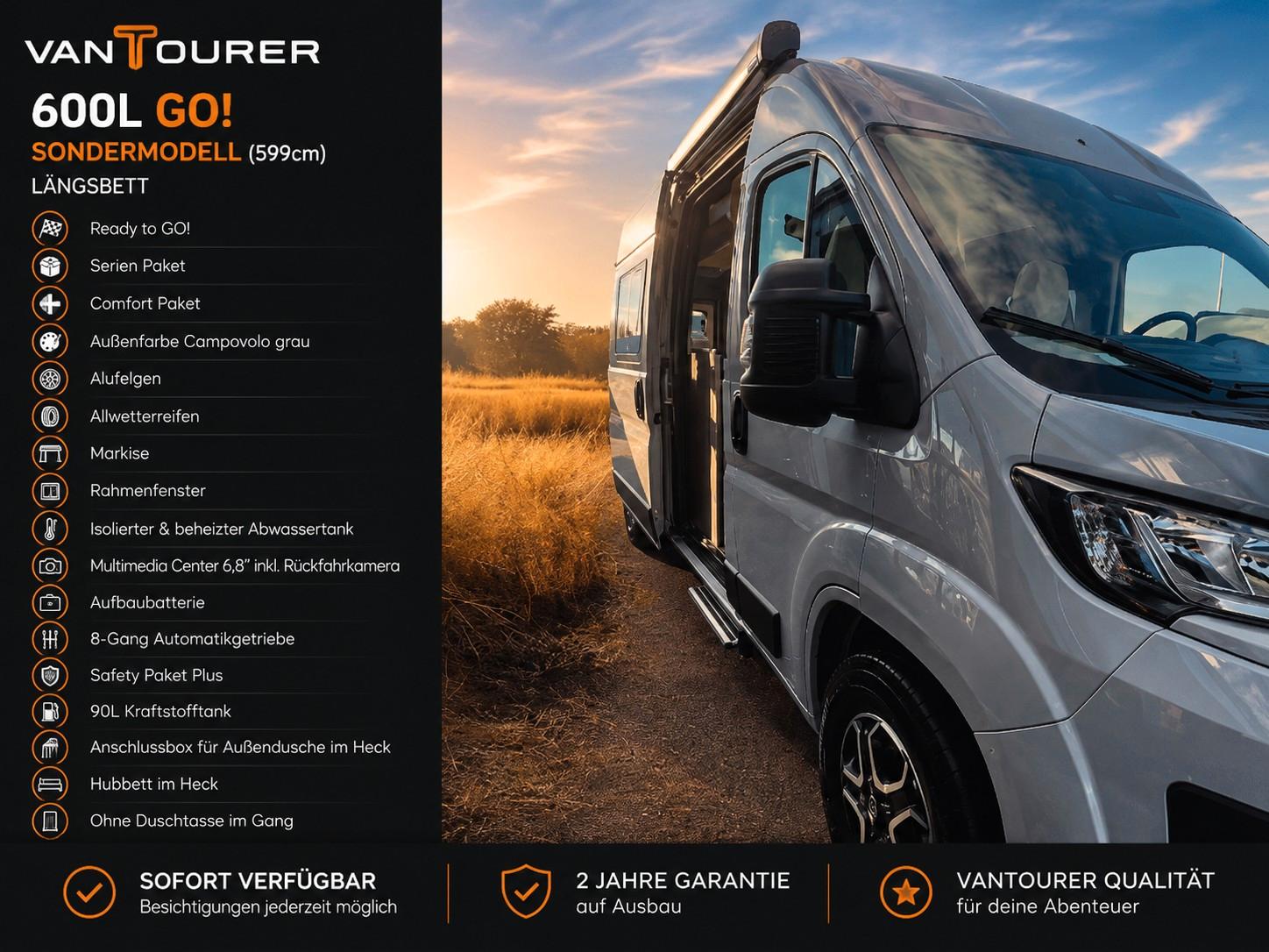 VANTourer 600L GO MJ.2026 Automatik, Hubbett & Safety