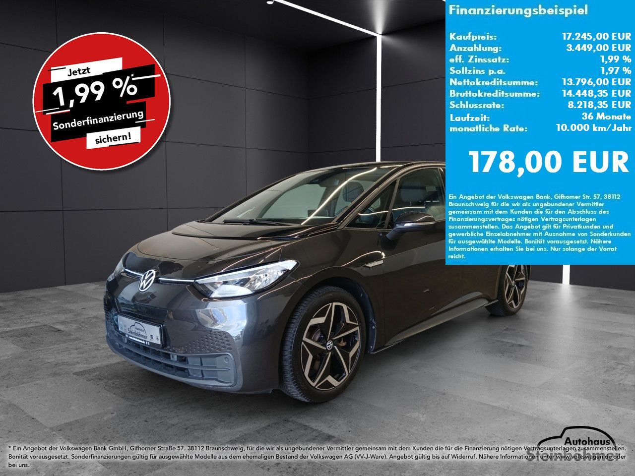 Volkswagen ID.3 Pure Performance LED NAV ACC SHZ AppCon