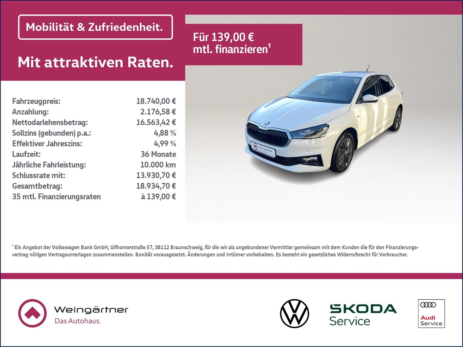 Fabia Selection 1.0 MPI, Sicherheitspaket, Licht