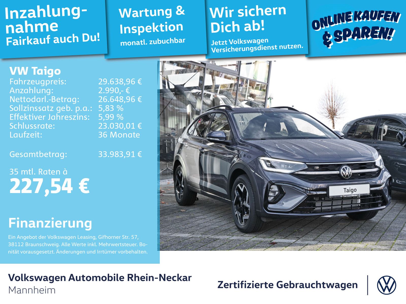 Volkswagen Taigo 1.5 TSI R-Line Navi AHV uvm foto 2
