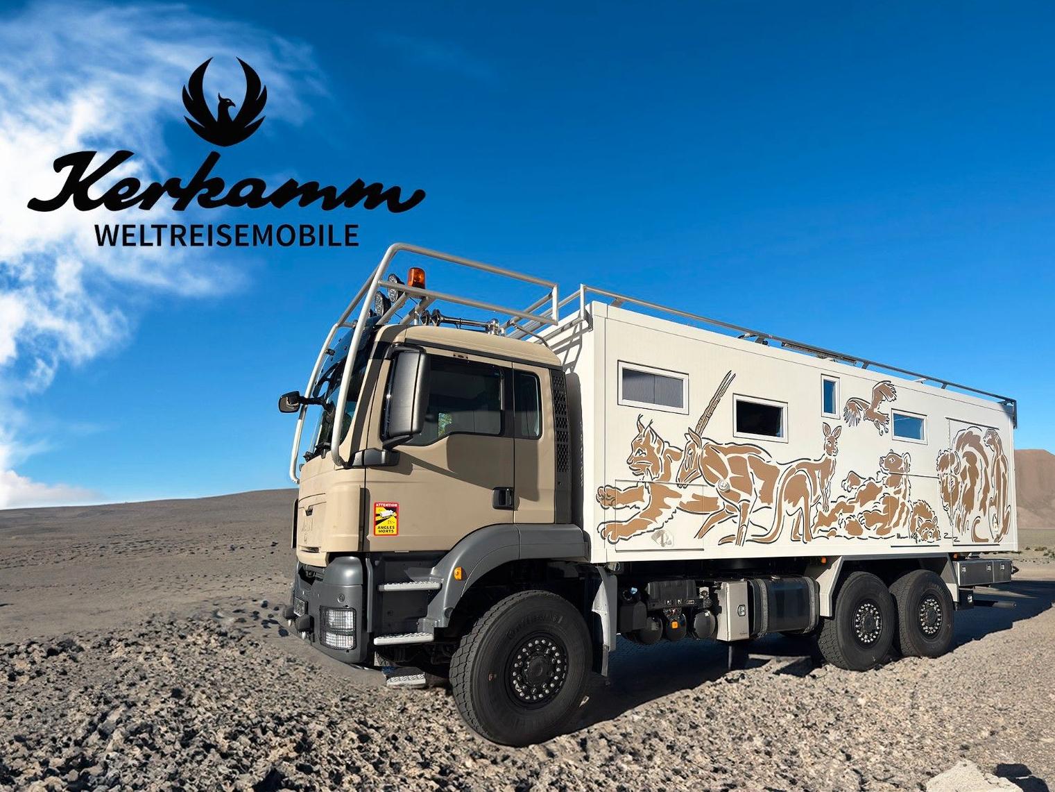Andere Kerkamm Weltreisemobil EX 592 + Quad MAN TGS 6x6