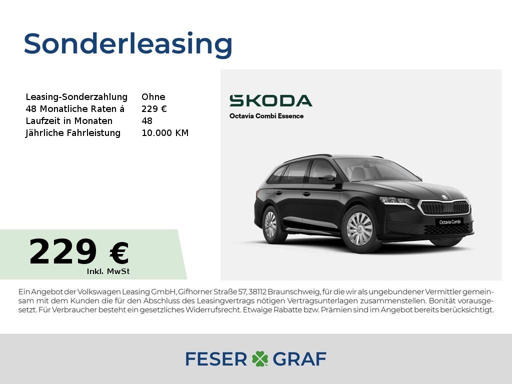 Skoda Octavia Combi Essence 2,0 TDI 85 kW*SZH*SMART-LI
